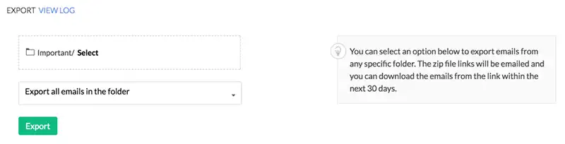 Export Zoho Mail to MS Outlook