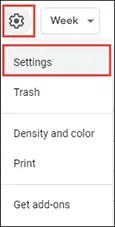 Select Setting Screen