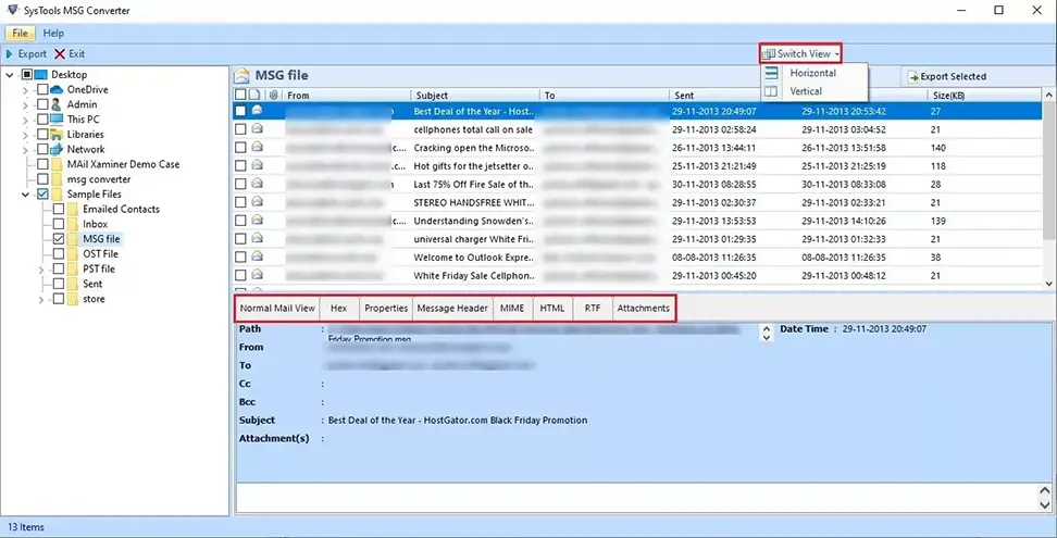 Multiple Export Option