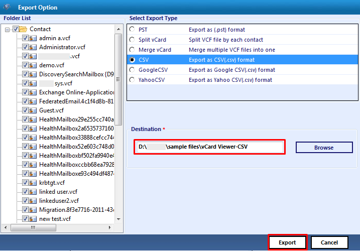 import contacts from Android phone to Excel