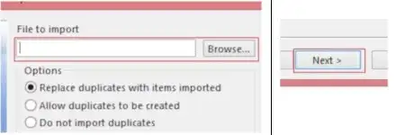 Browse the Outlook PST