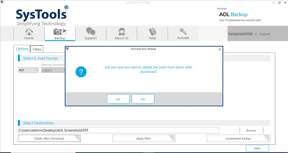 set delete after download