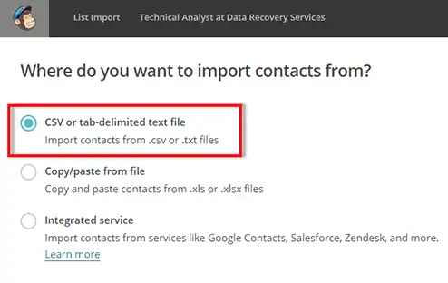 connect linkedin to mailchimp