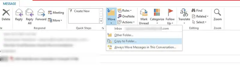 Export Zoho Mail to Outlook Inbox Folder