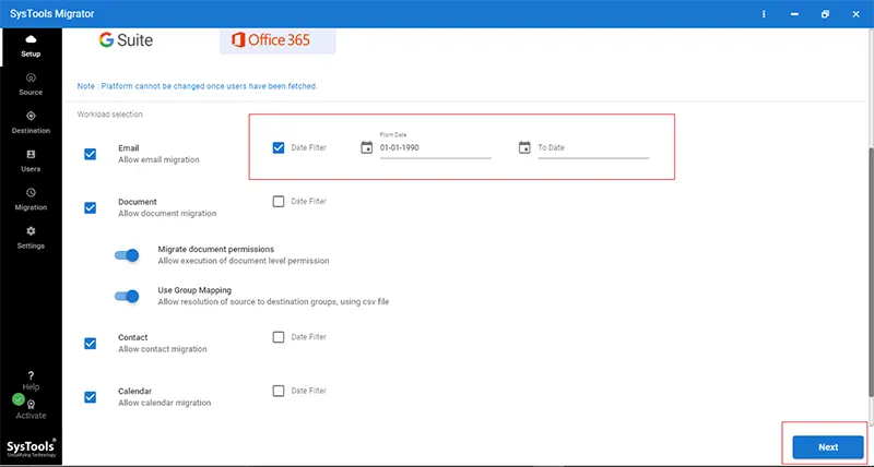 select a checkbox