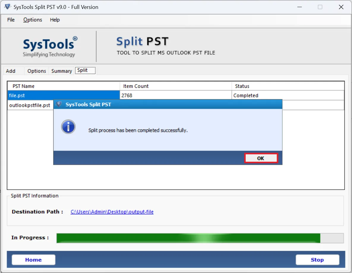 large Outlook data file
