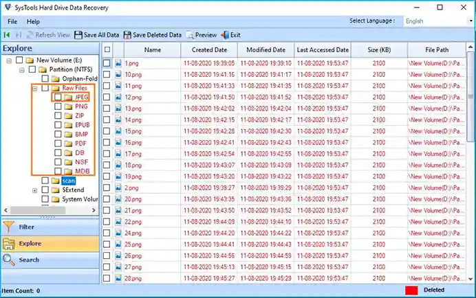 windows deleted file recovery