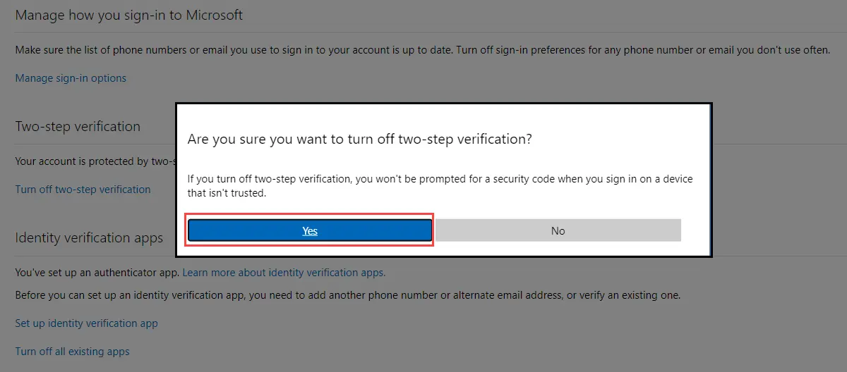 two-step verification