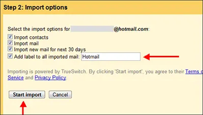 select import options