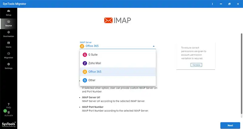 choose other for Migrate MDaemon to O365 