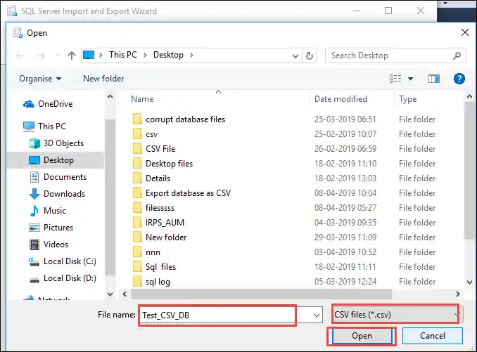 Browse a file