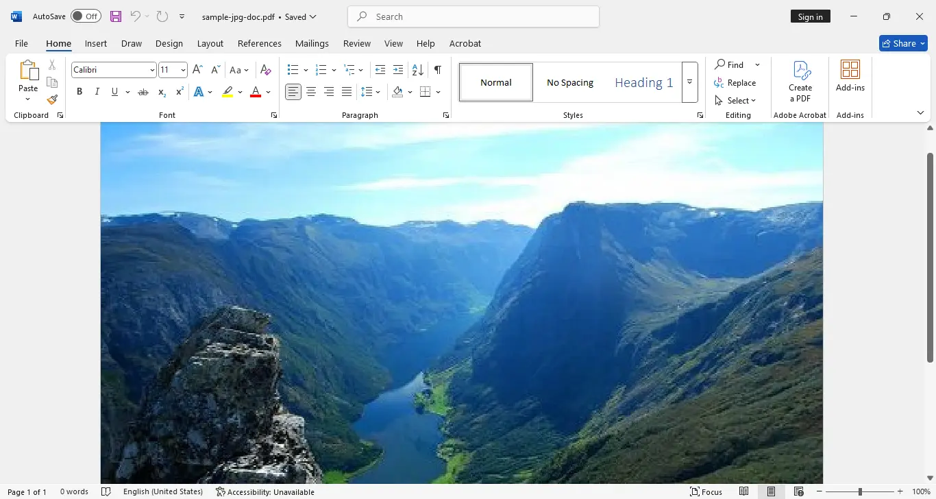 convert jpg to word doc