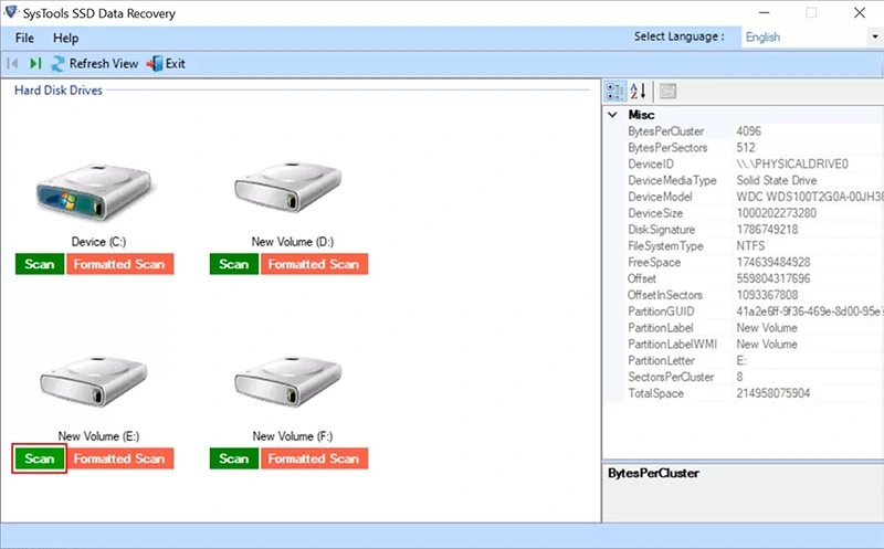 recover deleted data from SSD
