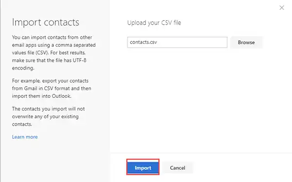 click import