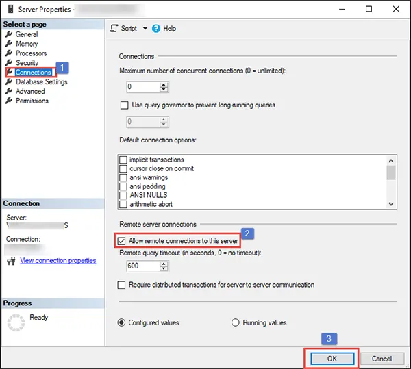 Server Properties