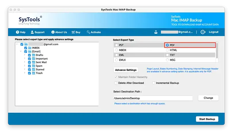 Convert IMAP Emails to PDF