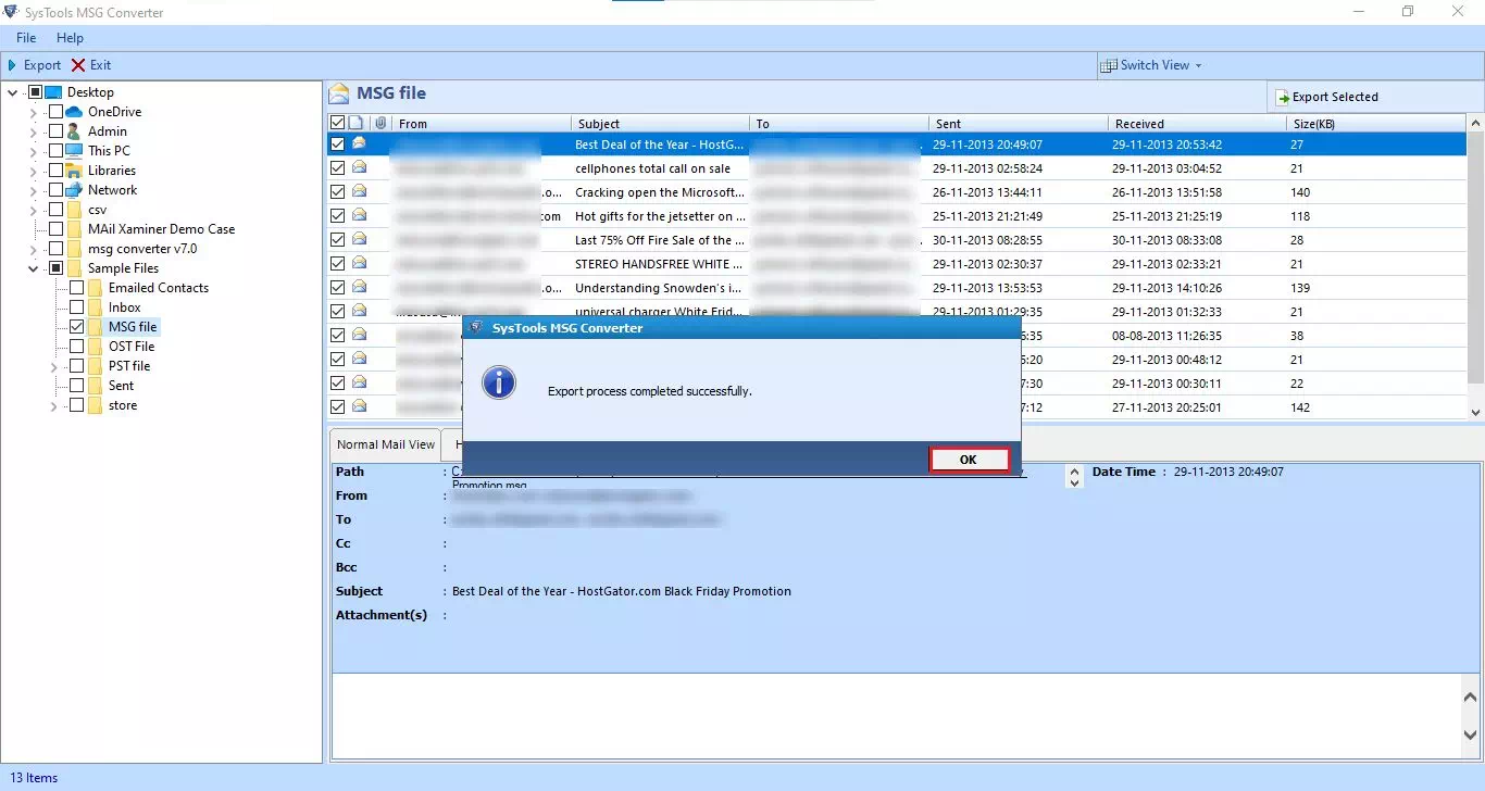 conversion progress will now be displayed