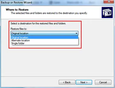 choose location