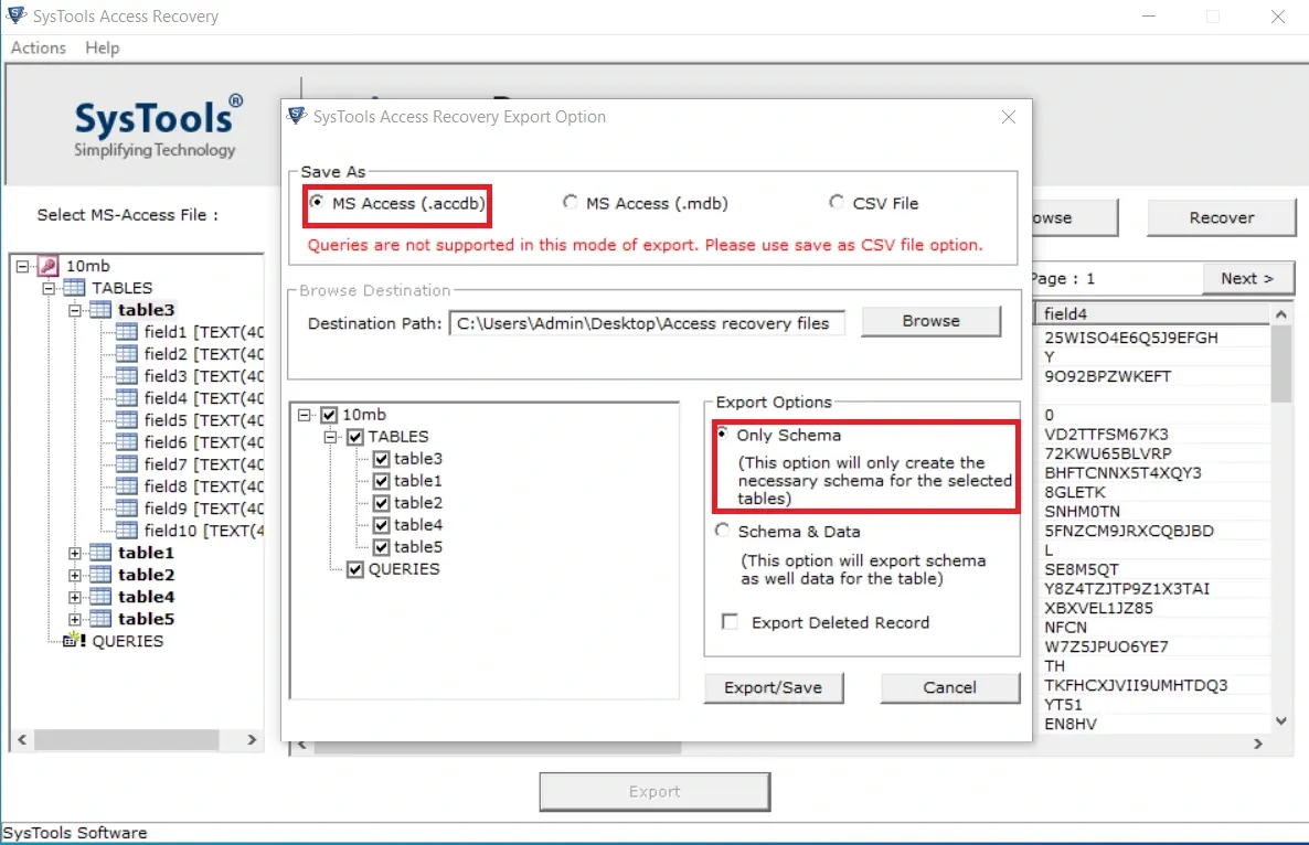 access database recovery tool