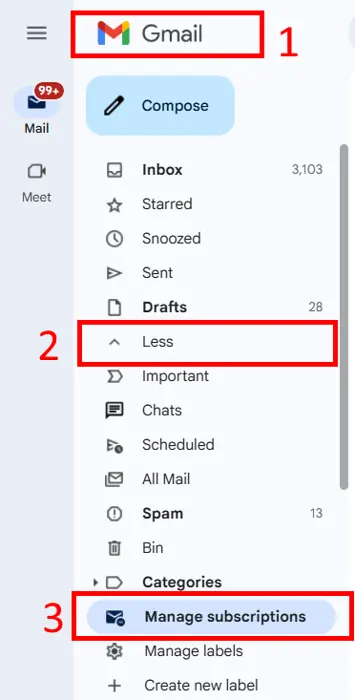 new "Manage subscriptions"