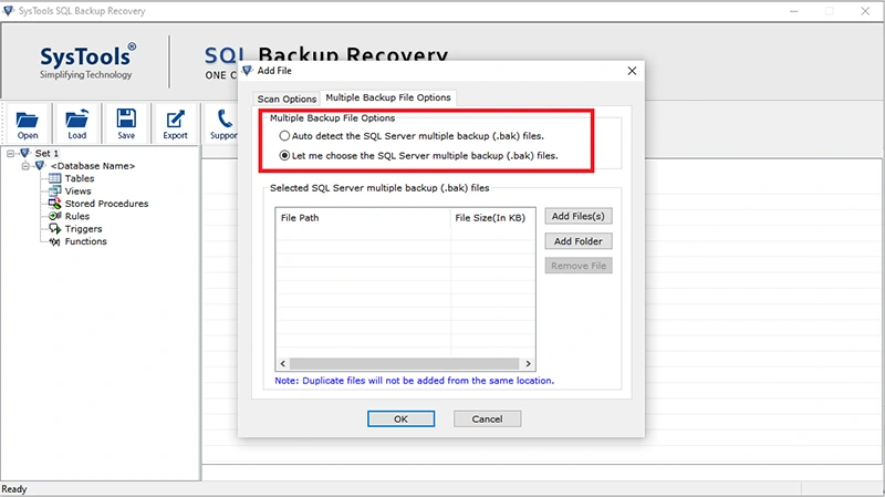 select multiple files
