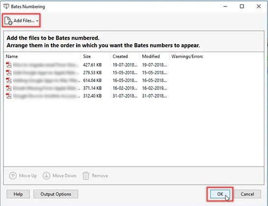 Add PDF Files 