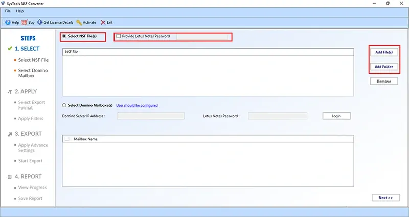 start nsf converter