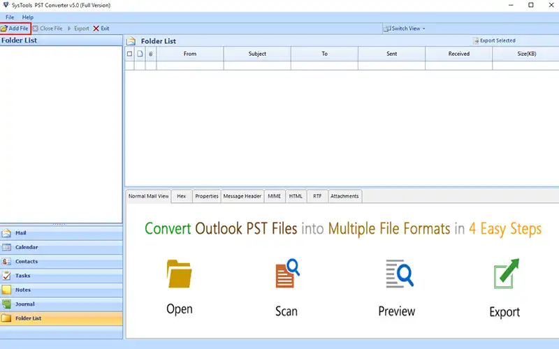 Add PST File