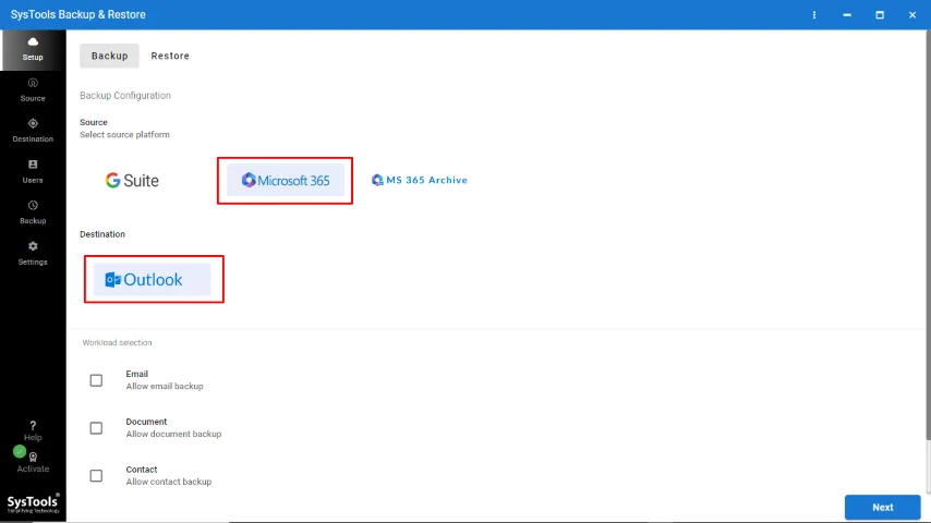 select folders