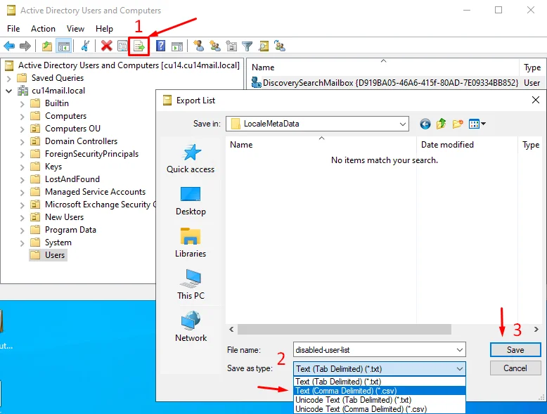 Create CSV Export