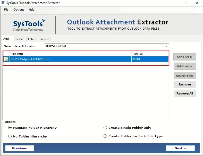 Outlook Email Attachment Extractor