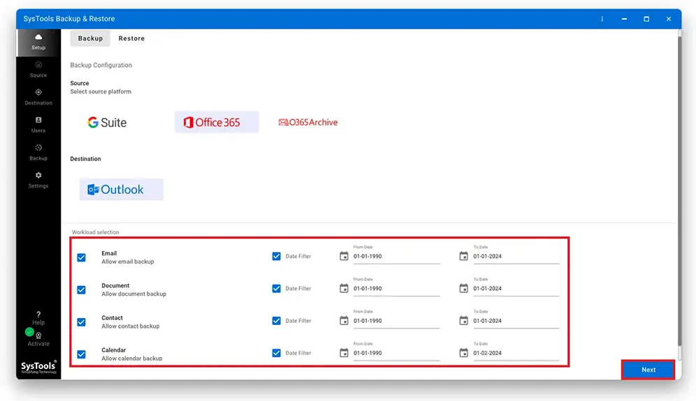 apply date range filters 