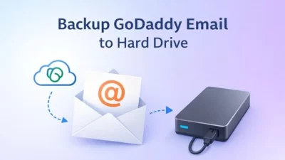 Backup GoDaddy email to hard drive