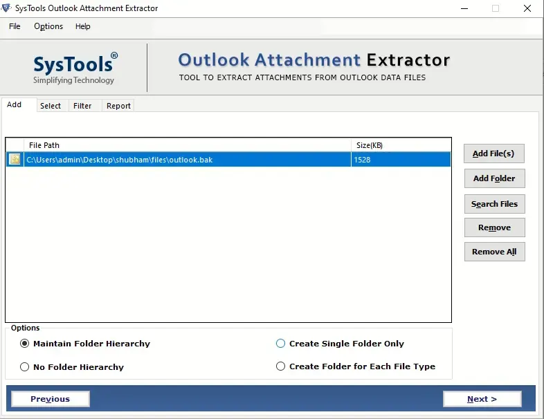 extract outlook attachment