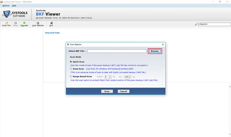 Open BKF File