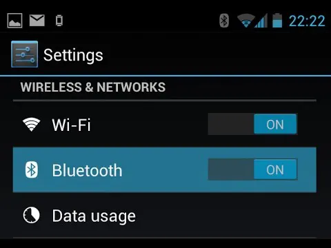 Bluetooth turn on