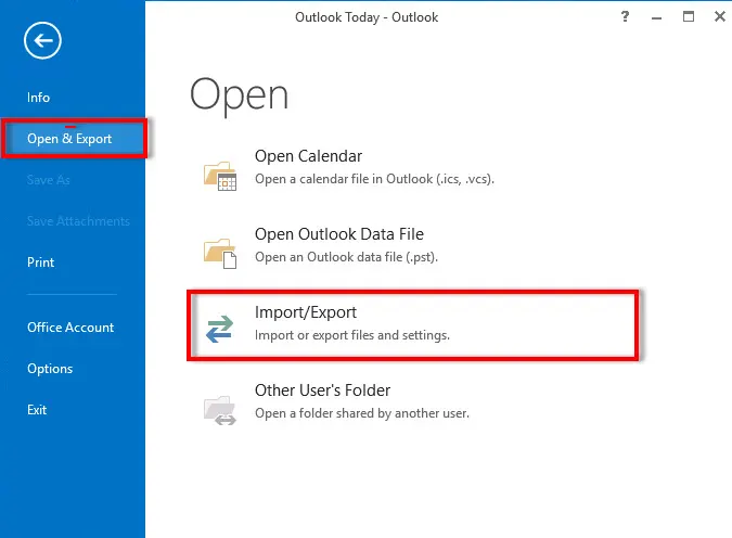 import csv to outlook