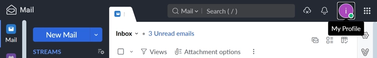check zoho mail storage limit