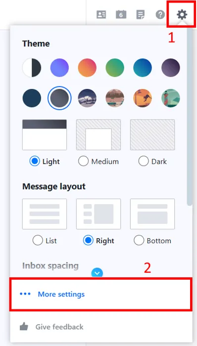Yahoo mail Settings
