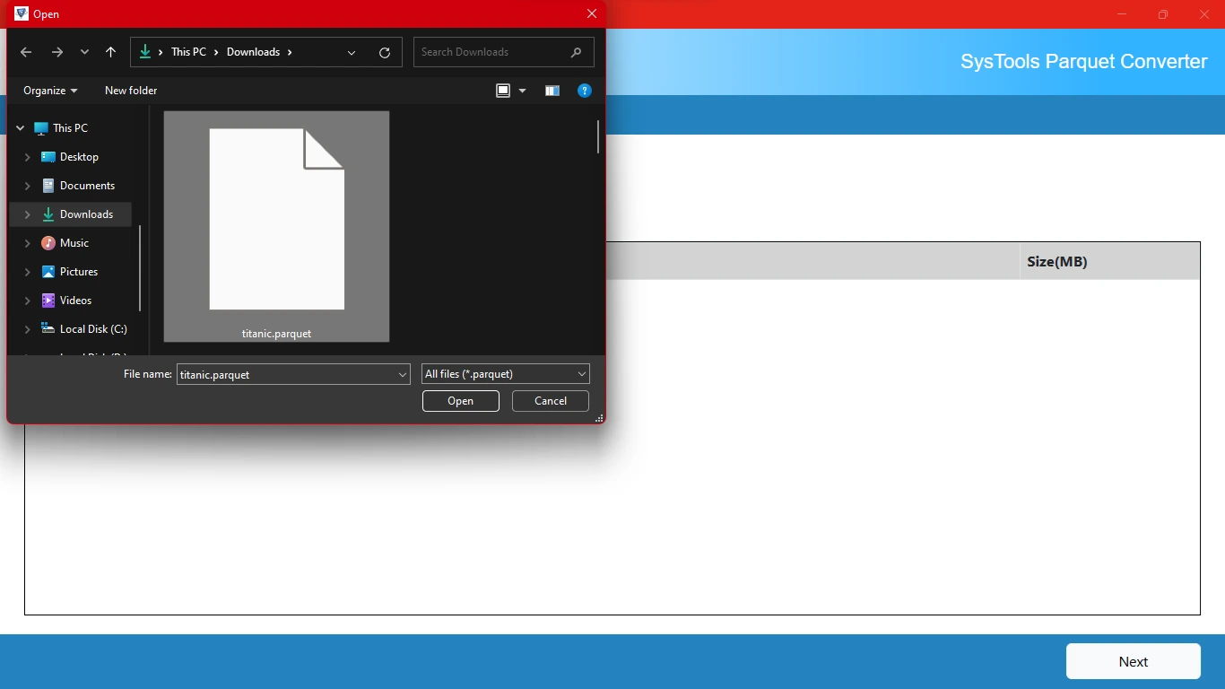 choose file