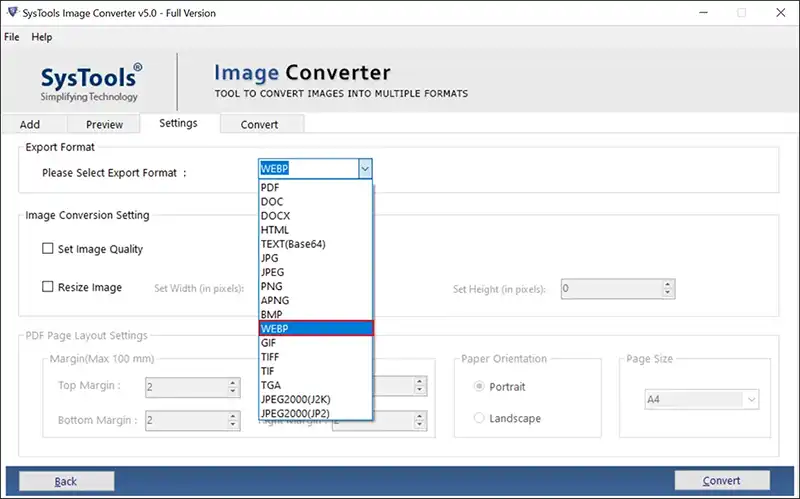 select webp