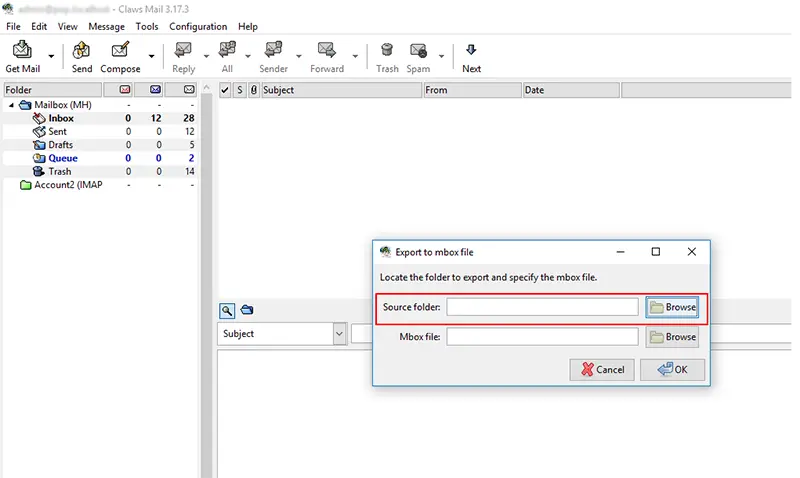 source folder