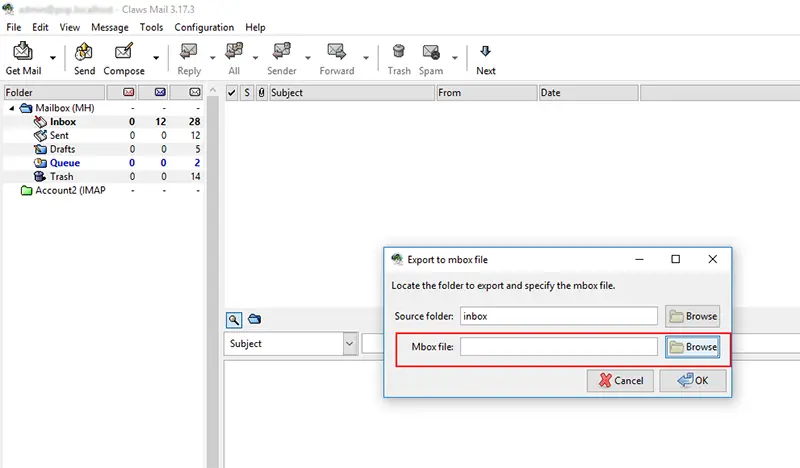 mbox file
