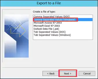 Import PST Contacts to Windows Live Mail Contacts