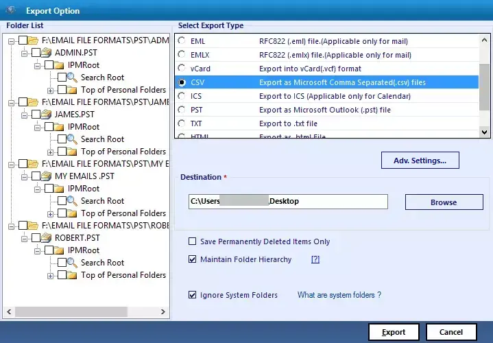 select csv