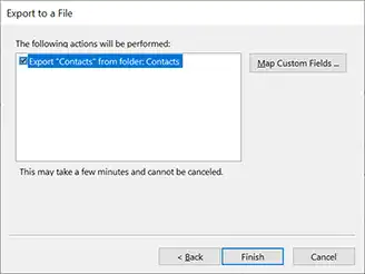 Finish: Convert PST Contacts to CSV Without Outlook