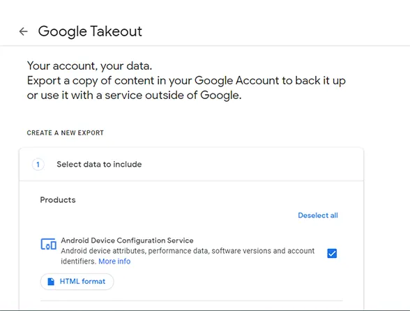 Google Takeout