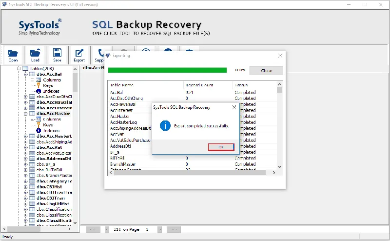 Restore Stored Procedure From Backup File