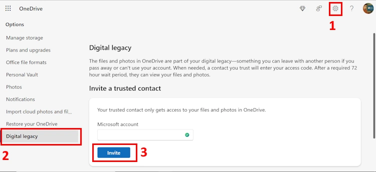 Give Access to OneDrive for Another User