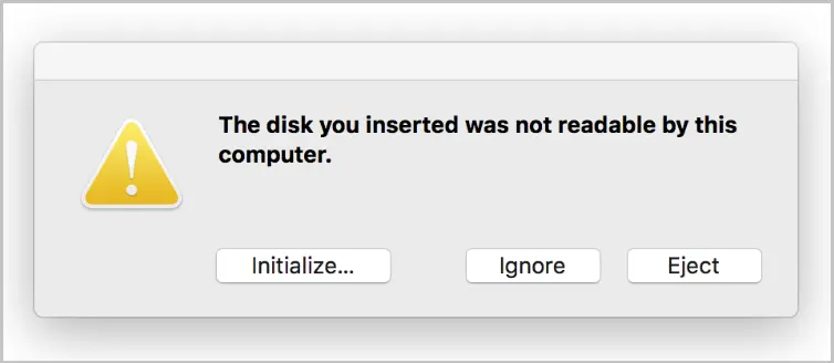 hard drive not reading windows